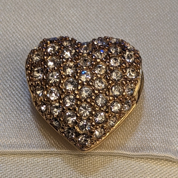 Swarovski Crystal gold heart pendant - Picture 1 of 9